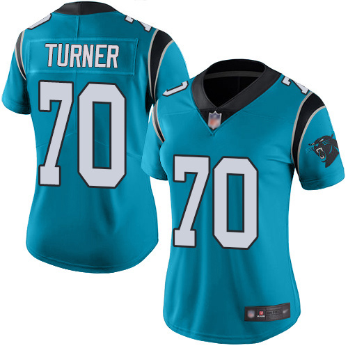 Carolina Panthers Limited Blue Women Trai Turner Alternate Jersey NFL Football #70 Vapor Untouchable->women nfl jersey->Women Jersey